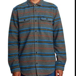 RVCA Flannel Blanket Shirt Men's Small NEW WITH TAGS